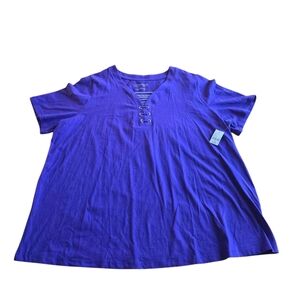 Catherines womens plus Sz 1X purple top NWT